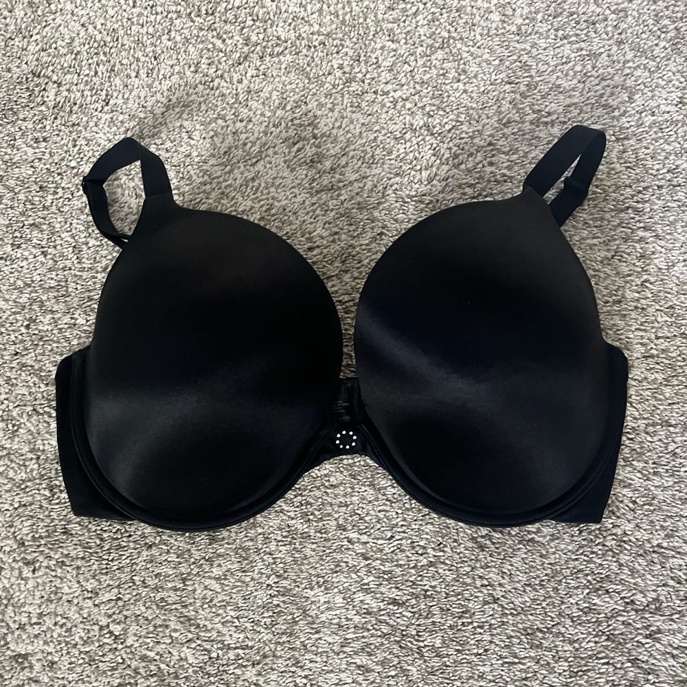 Black Maidenform Custom Lift Demi Push-up bra size 36DD